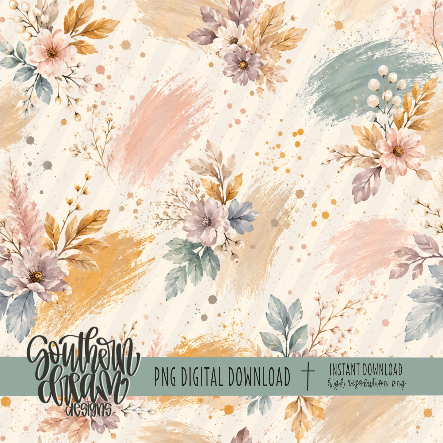 Blush & Bloom Harvest Digital Paper BUNDLE (Not Seamless)
