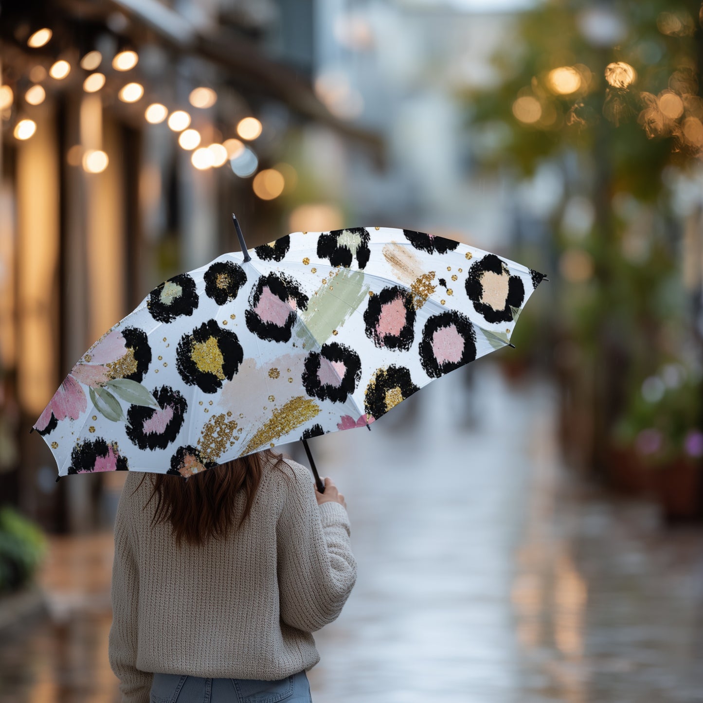 Boho Glam Leopard Digital Paper (Not Seamless)