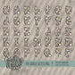 Boho Glam Alpha (3 Sets Aa-Zz, 0-9, Special Characters, Special Shapes)