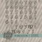 Boho Glam Alpha (3 Sets Aa-Zz, 0-9, Special Characters, Special Shapes)