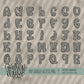 Boho Glam Alpha (3 Sets Aa-Zz, 0-9, Special Characters, Special Shapes)