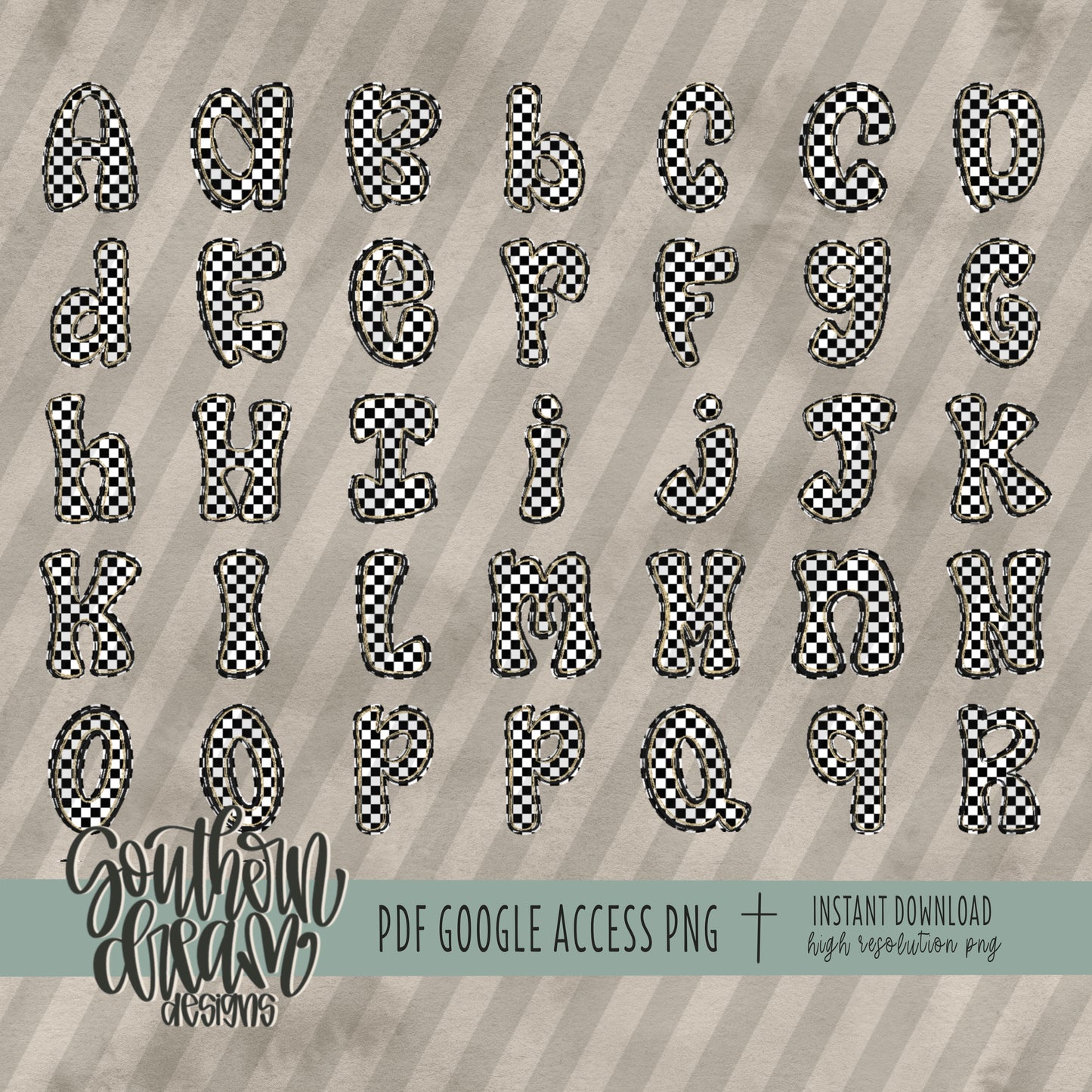 Boho Glam Alpha (3 Sets Aa-Zz, 0-9, Special Characters, Special Shapes)