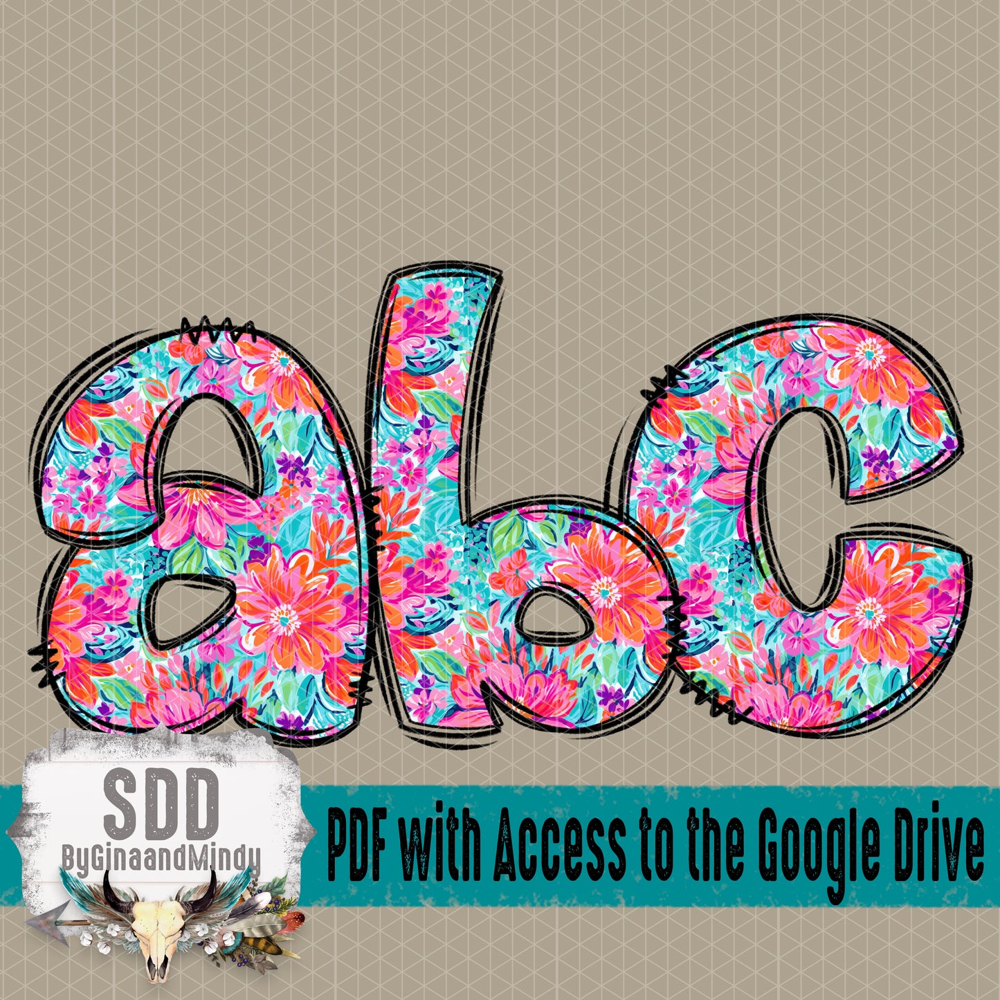 Bold Bloom Alpha (1 Set Uppercase, Lowercase, 0-9, Special Characters)