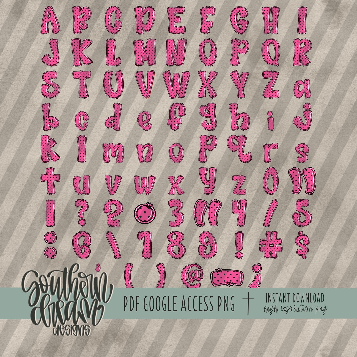 Boo Halloween Doodle Alpha (4 Sets Aa-Zz, 0-9, Special Characters)