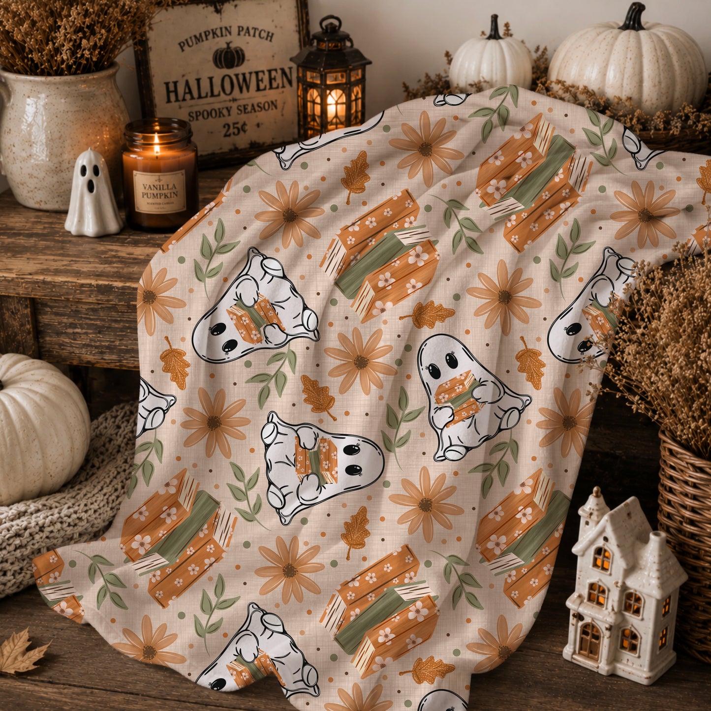 Booked Ghosties Seamless Digital Paper BUNDLE