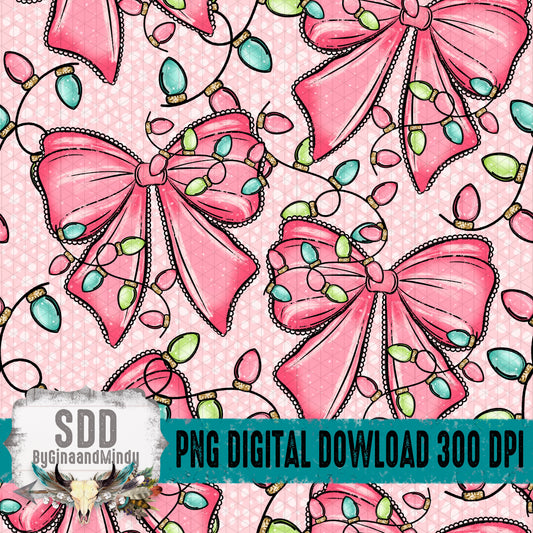 Bow and Lights Seamless Bundle