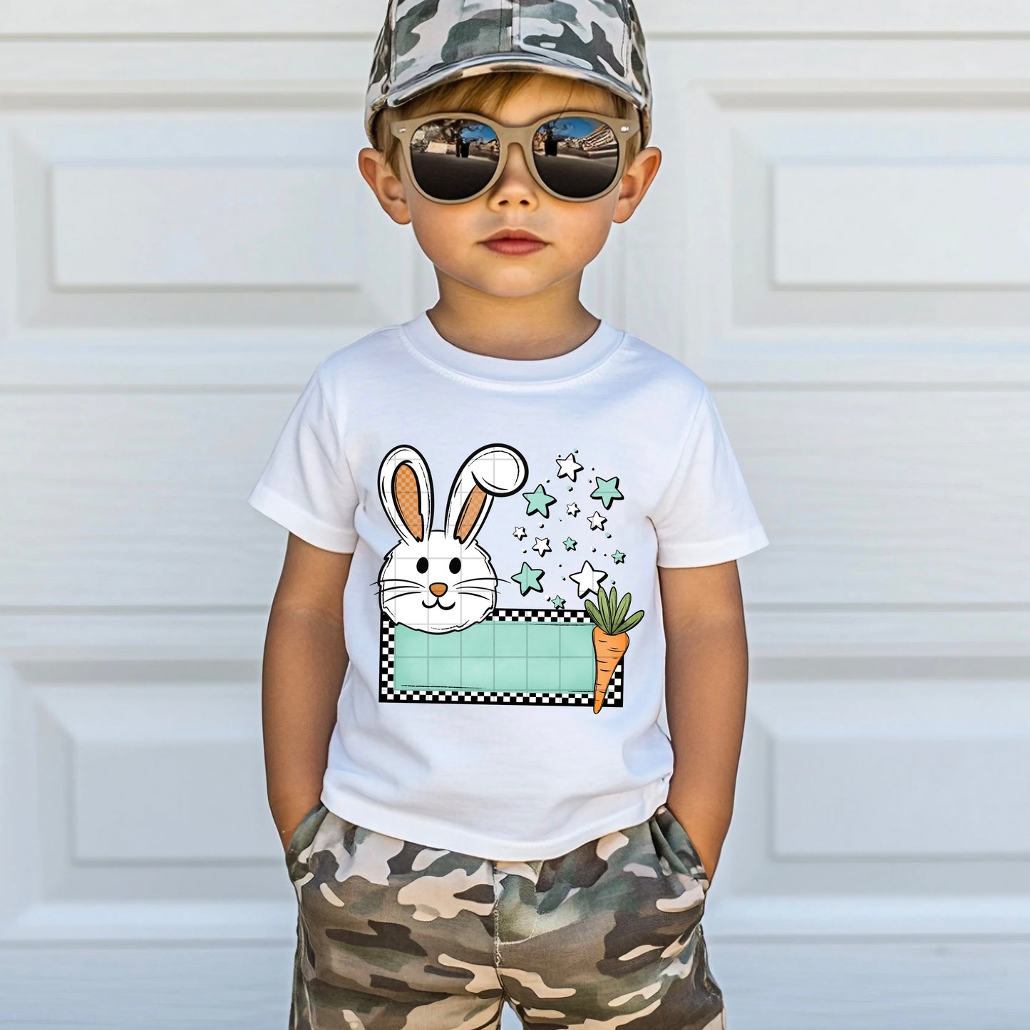 Checkered Boy Easter Name Plate DIY
