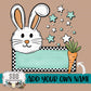 Checkered Boy Easter Name Plate DIY