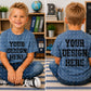 Blue School Front & Back