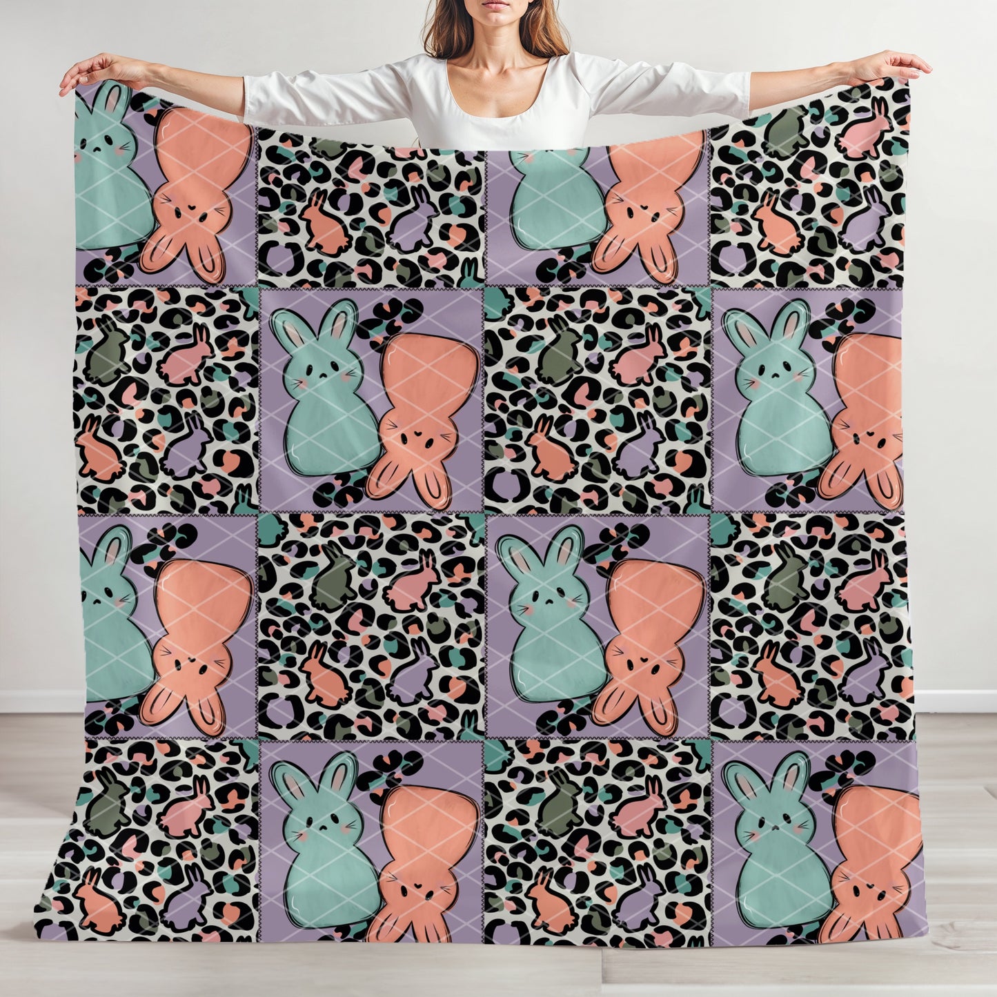 Easter Bunny Leopard Seamless Bundle