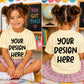 Butter Yellow School Front & Back