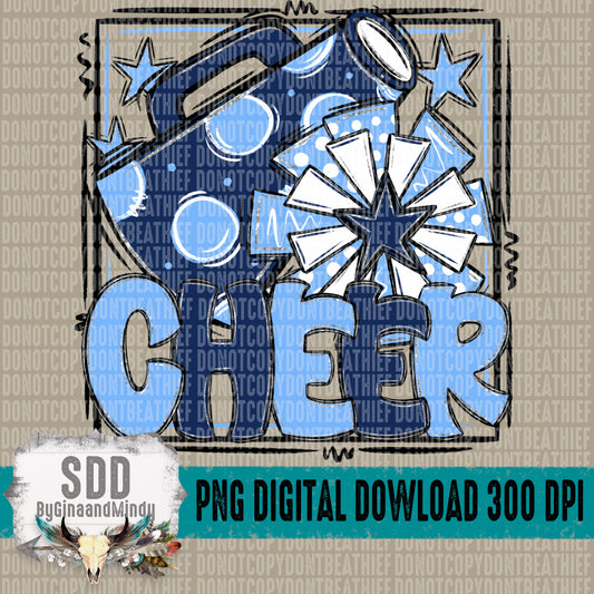 Cheer Bundle; Columbia Blue & Navy Blue