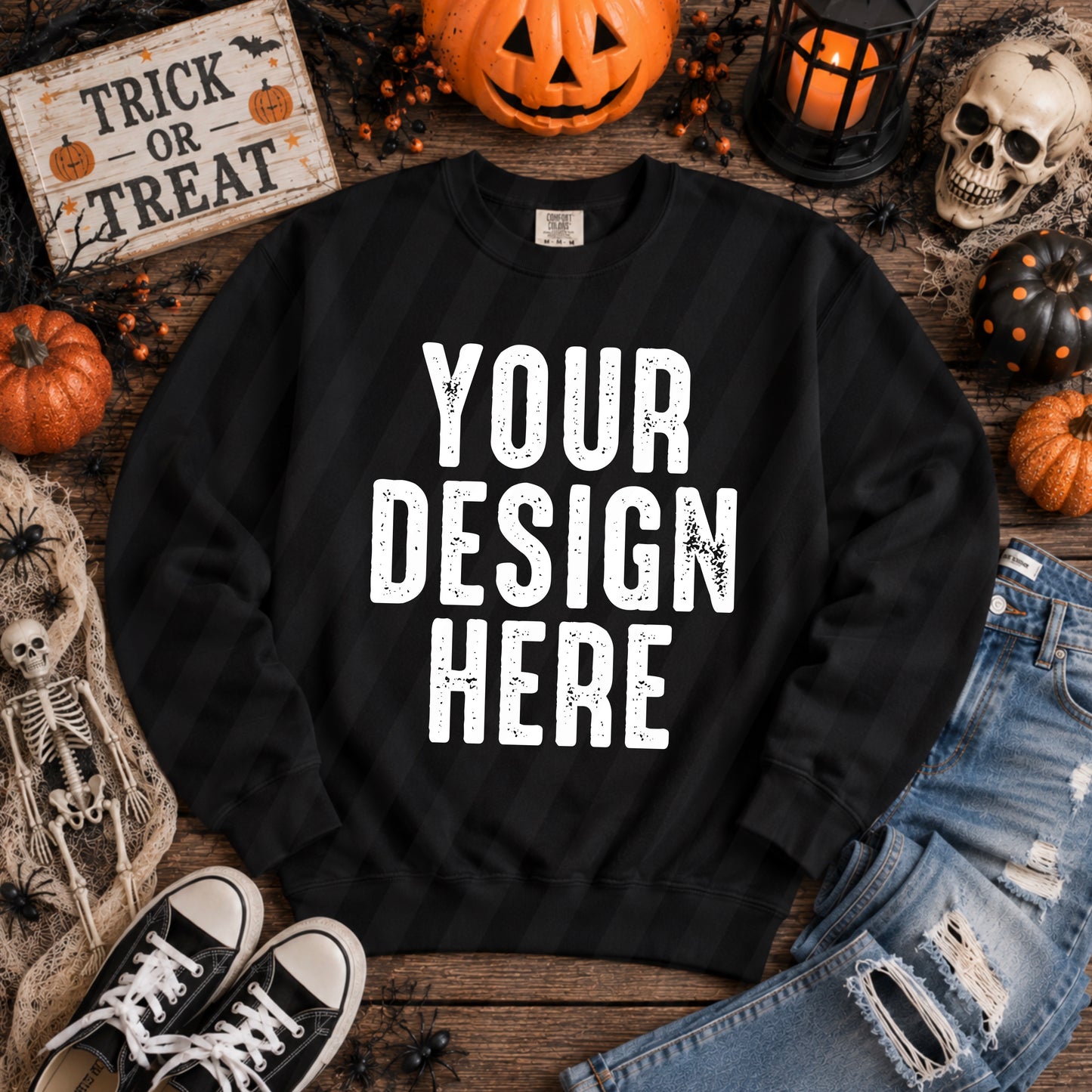 Black Halloween Mockup