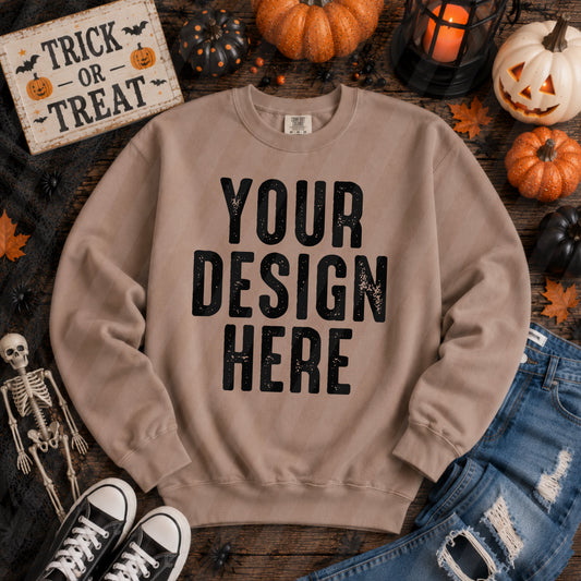 Light Brown Halloween Mockup