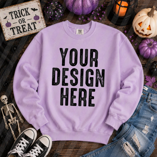 Light Purple Halloween Mockup
