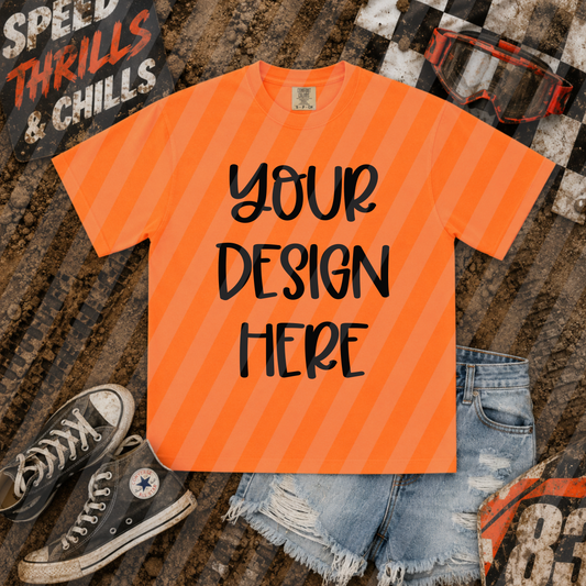 Neon Orange Motocross
