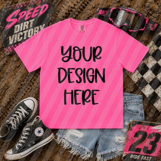 Neon Pink Motocross