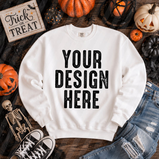 White Halloween Mockup
