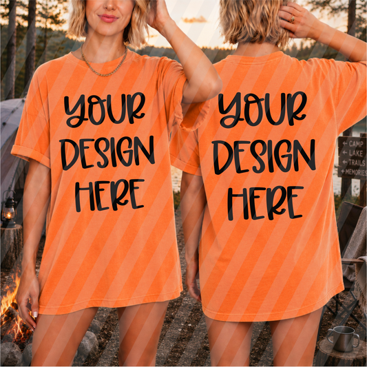 Neon Orange Camping