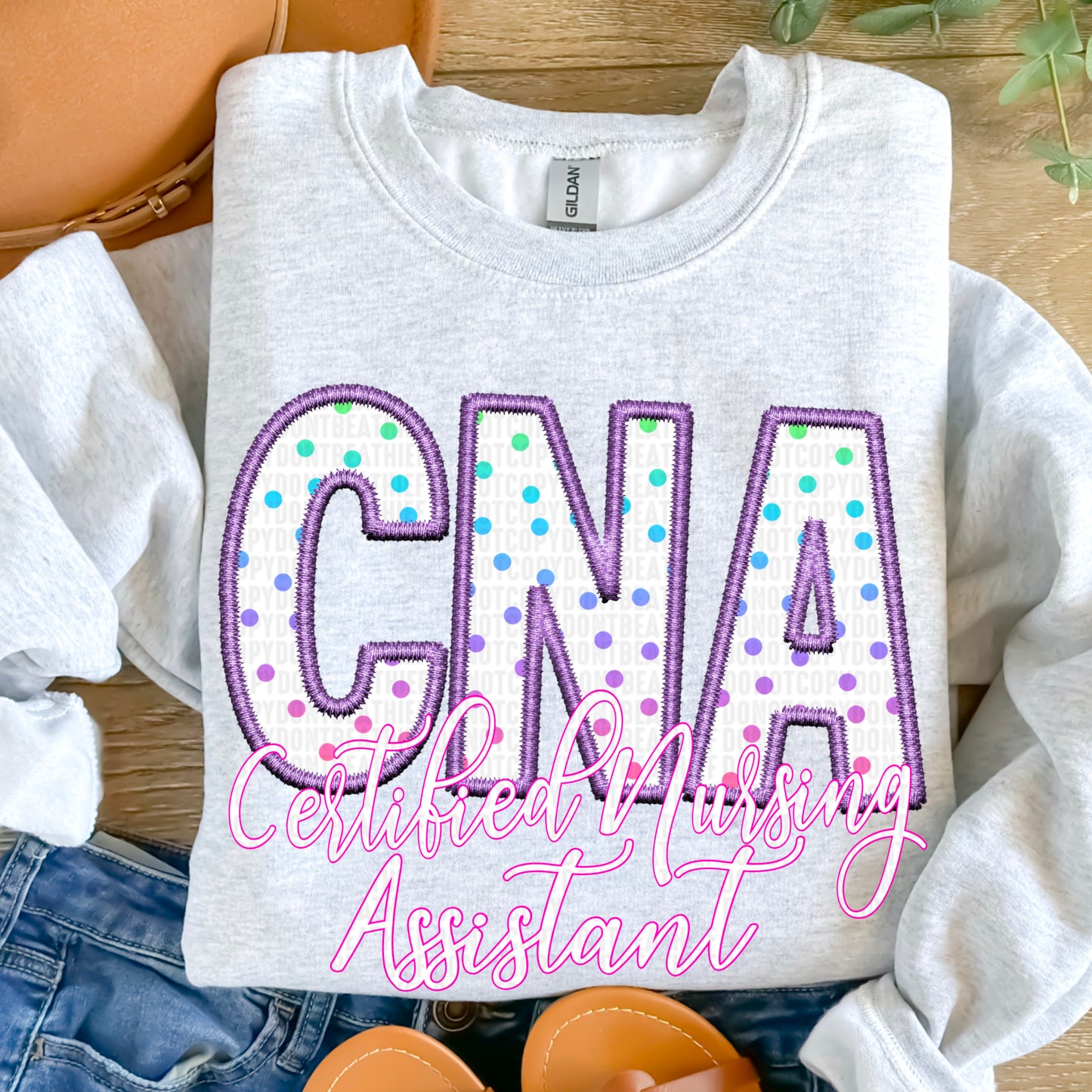 CNA Dots Embroidery