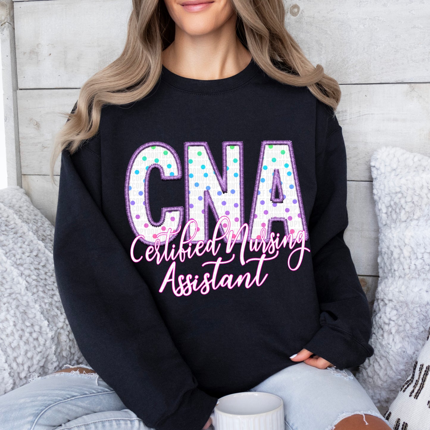 CNA Dots Embroidery