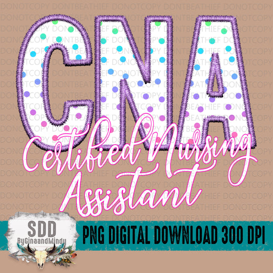 CNA Dots Embroidery