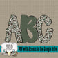 Camo Doodle Alpha (2 Sets Uppercase & Lowercase ONLY)