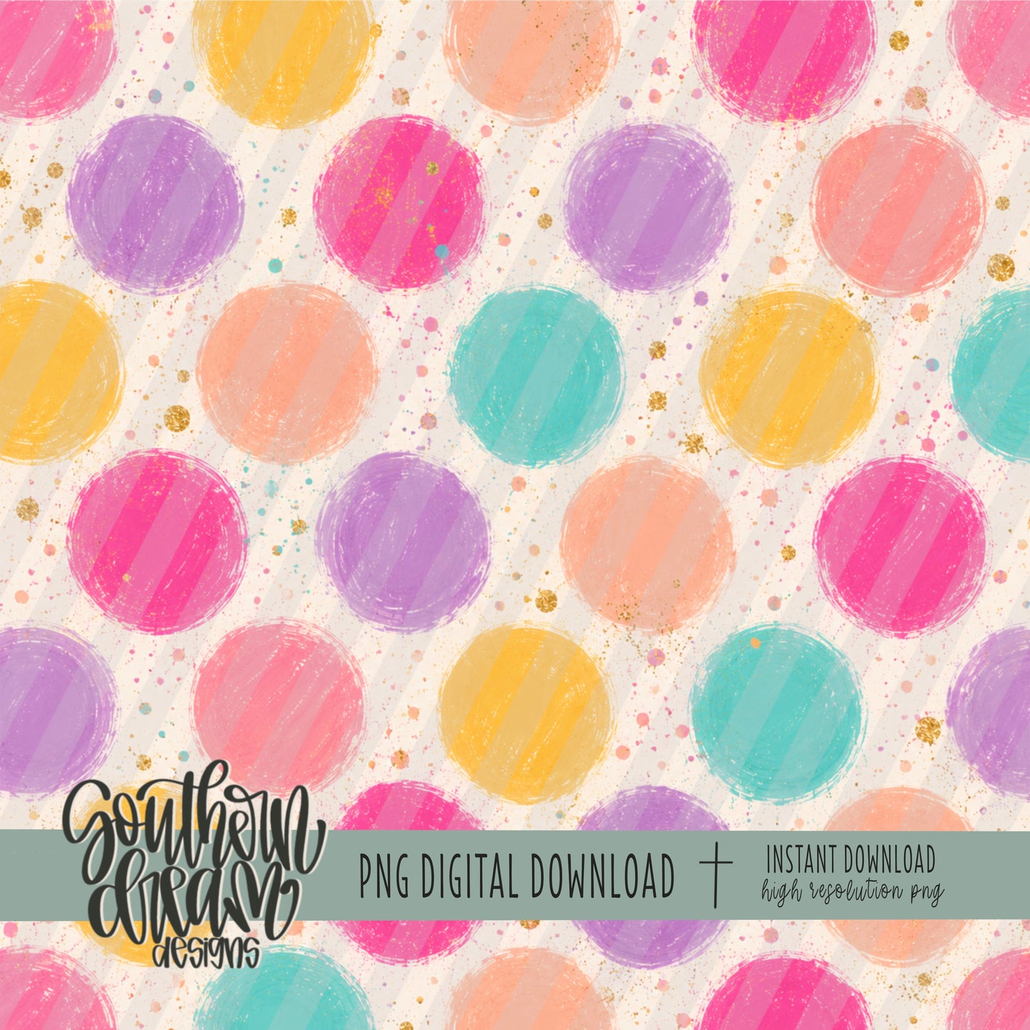 Candy Confetti Crush Digital Paper BUNDLE (Not Seamless)