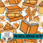 Candy Corn & Books Seamless Bundle