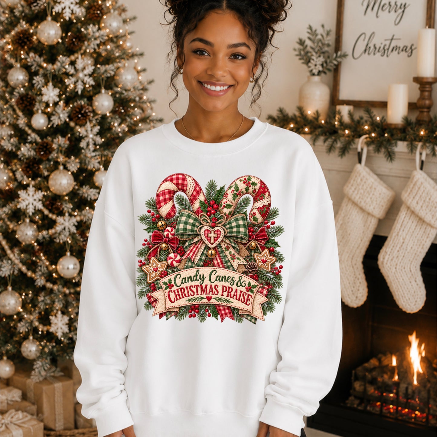 Candy Canes And Christmas Praise (Homespun Collection)