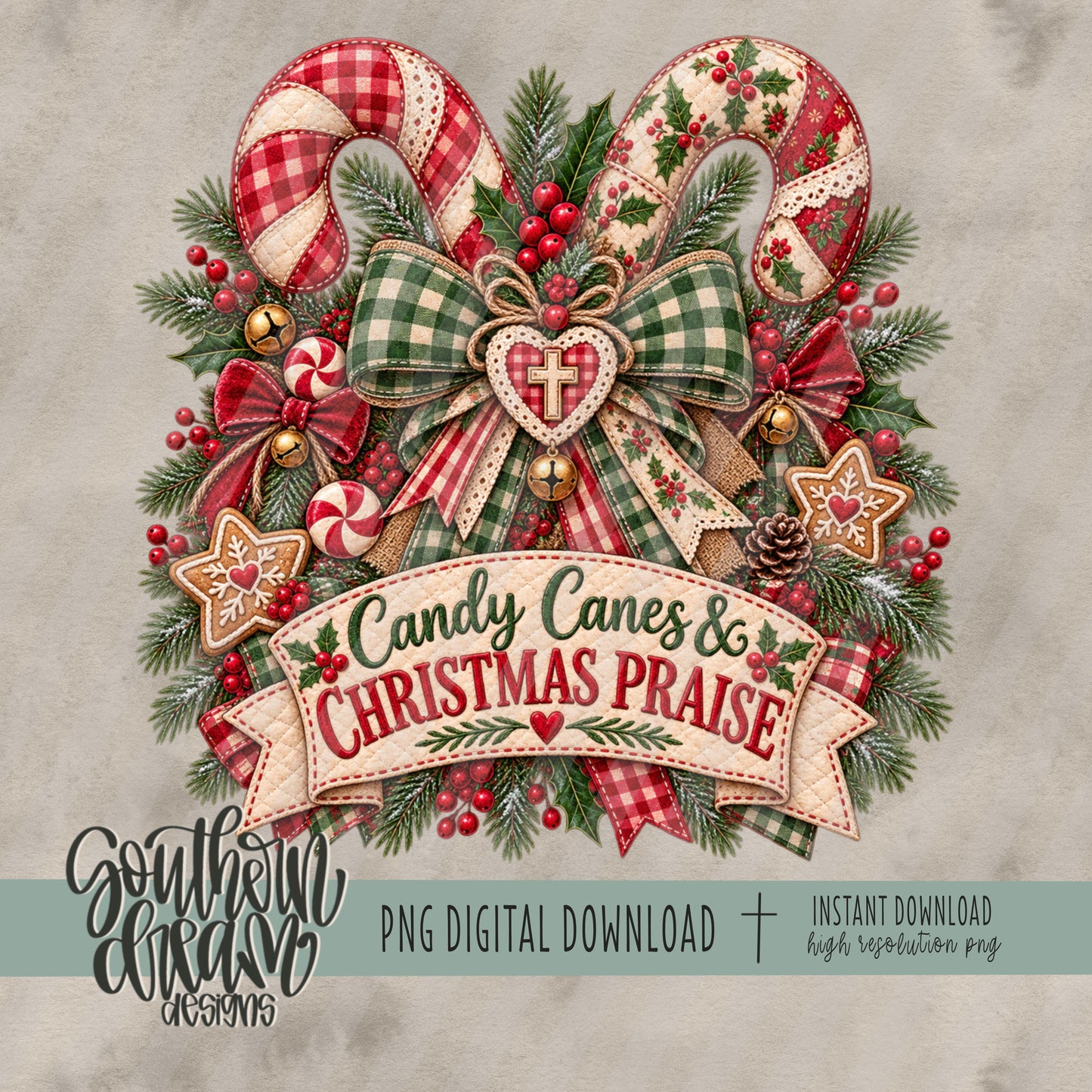 Candy Canes And Christmas Praise (Homespun Collection)