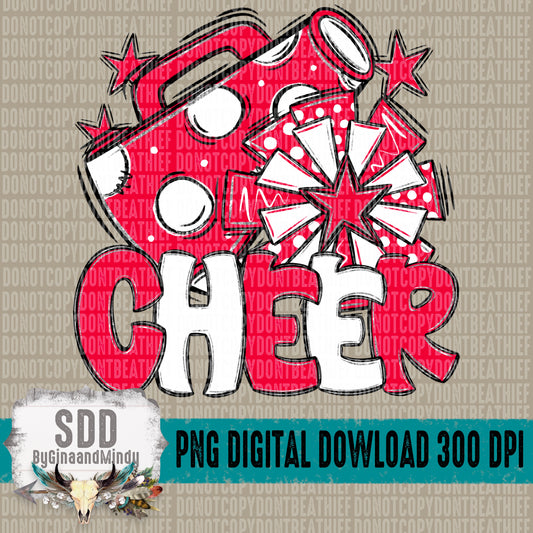 Cheer Bundle; Cardinal Red & White