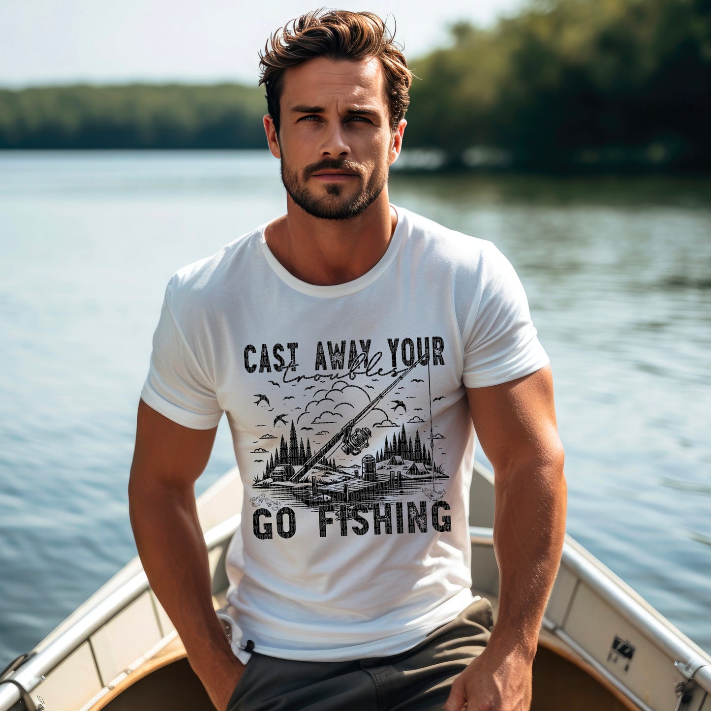 Cast Away Your Troubles Go Fishing Bundle