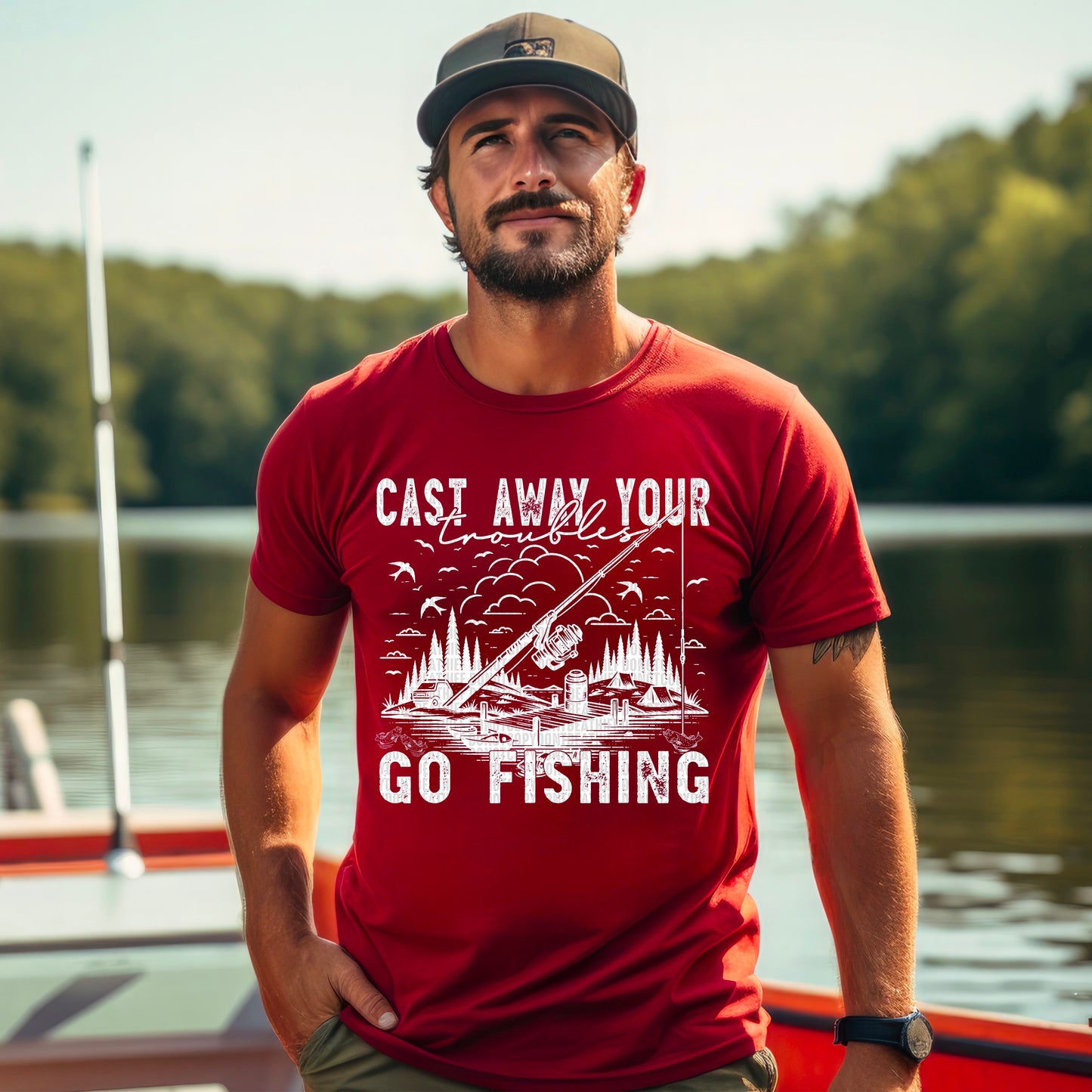 Cast Away Your Troubles Go Fishing Bundle