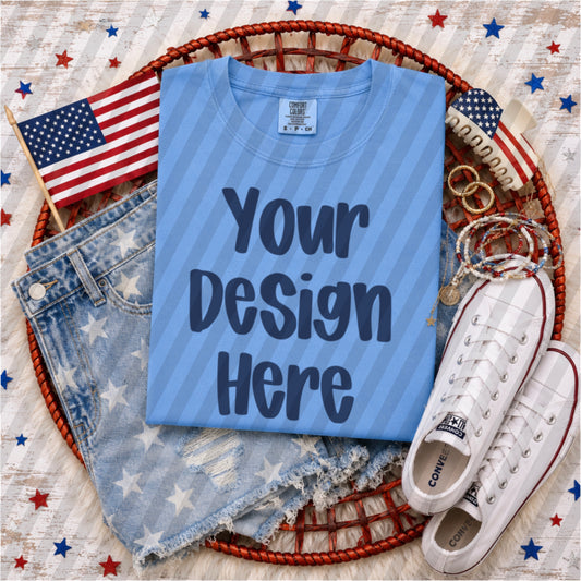 Flo Blue Patriotic Mockup