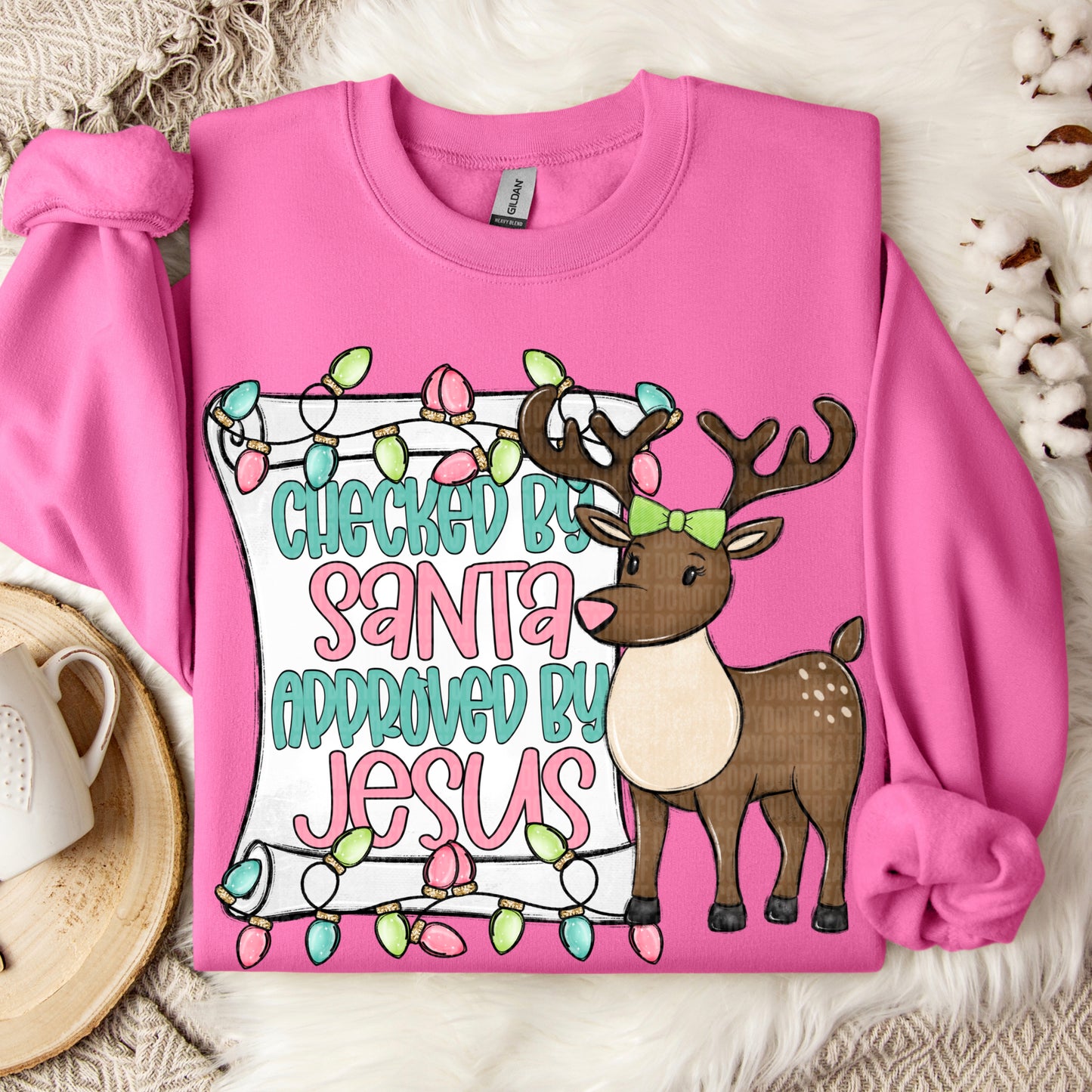 Checked by Santa Approved by Jesus