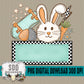 Checkered Boy Easter Name Plate DIY (Font Used in Listing is "STRUT")