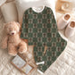 Checkered Cross; Green & Brown Seamless Bundle