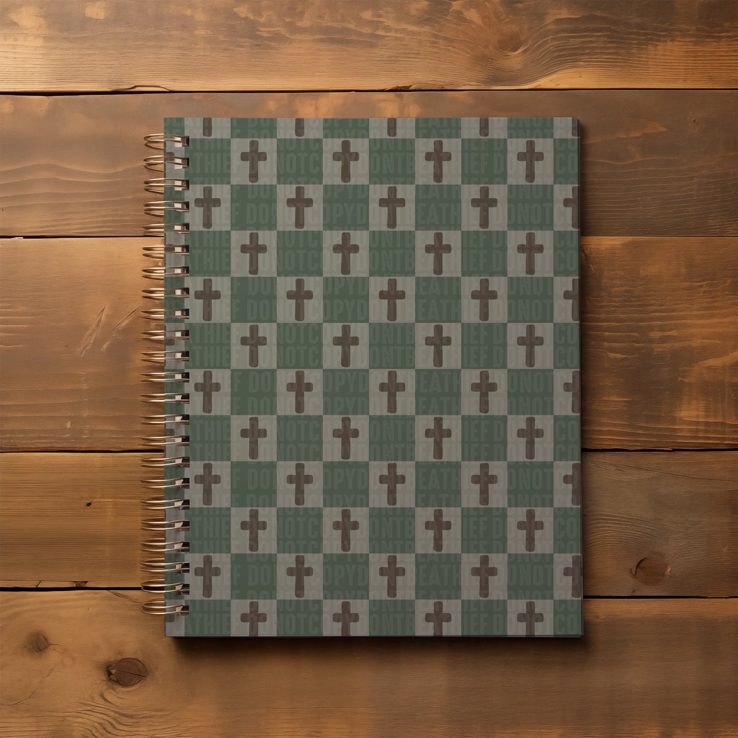 Checkered Cross; Green & Brown Seamless Bundle