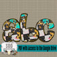 Checkered Mix Doodle Alpha Set (1 Set Uppercase & Lowercase, 0-9, + Special Characters)