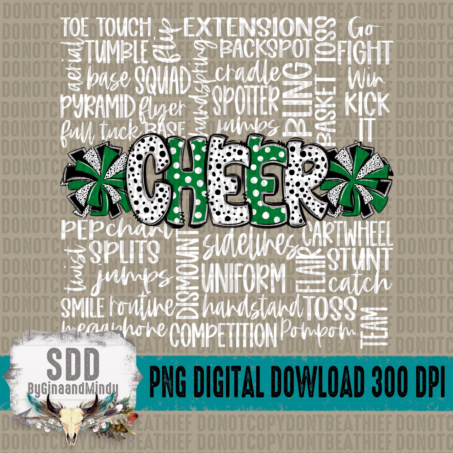 Cheer Word Art