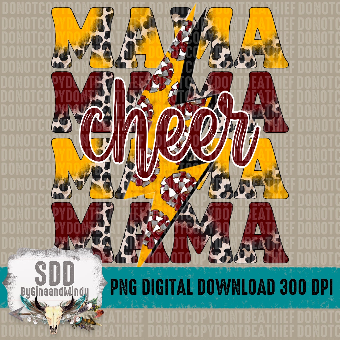 Cheer Mama Stacked Burg|YG