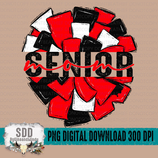 Senior Cheer Mom Bundle Red/Black