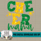 Cheer Mama Bundle With Stars; Green & Yellow Gold