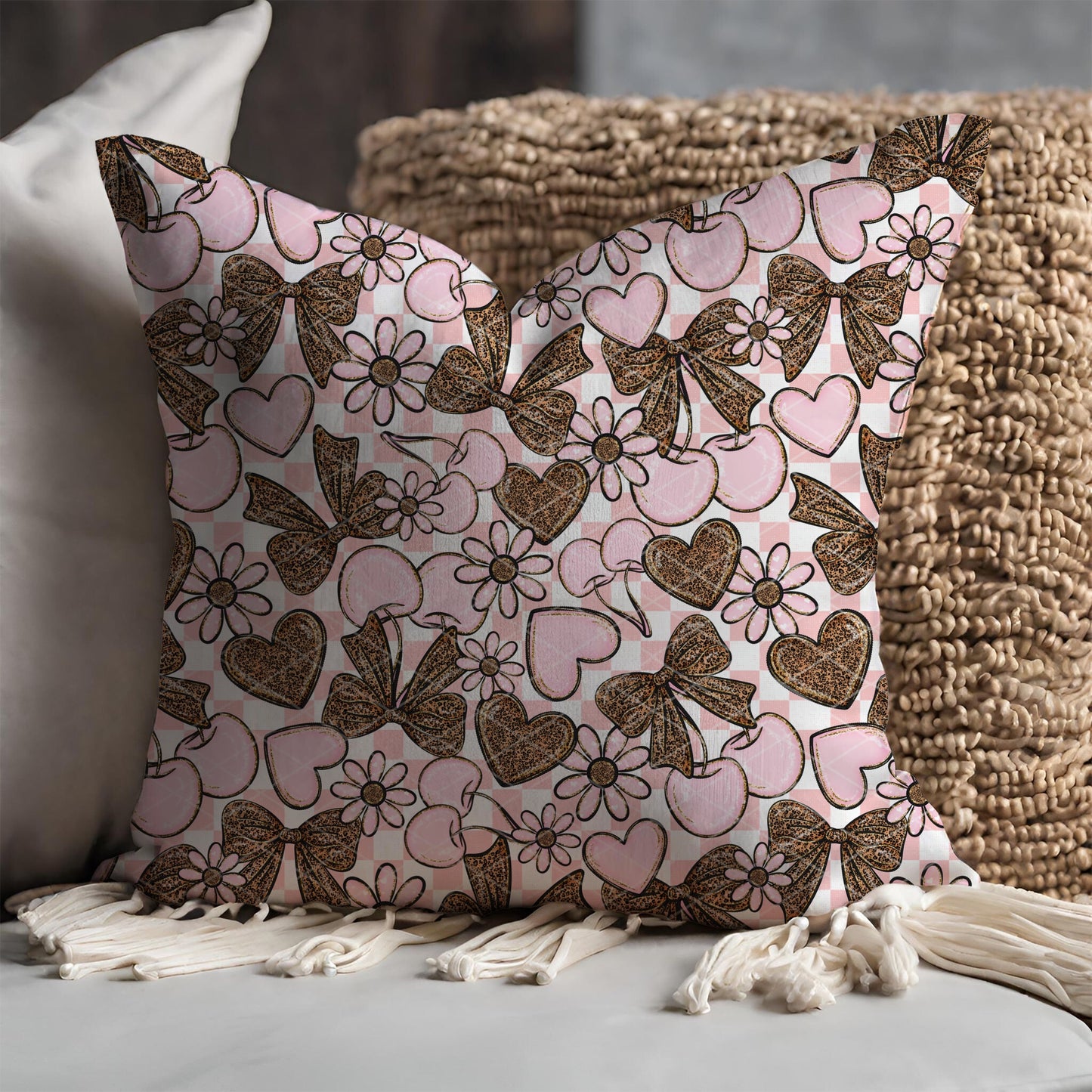 Pink & Leopard Cherries Seamless Bundle