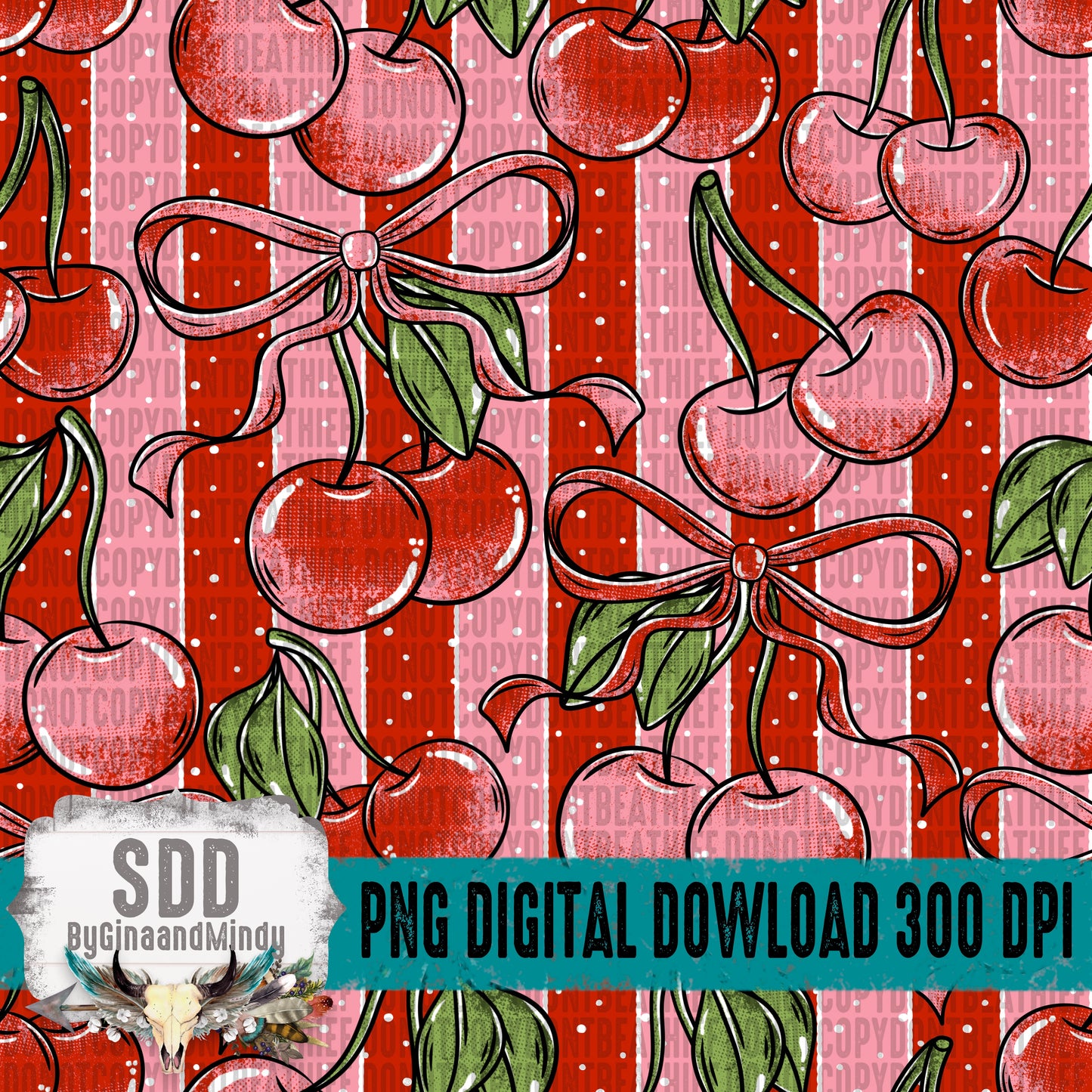 Cherry & Bows Seamless Bundle