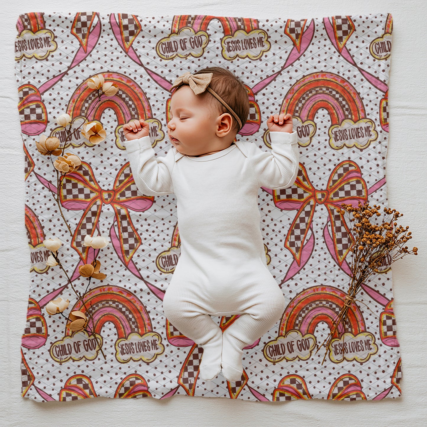 Faith Retro Rainbow Bow Seamless Bundle