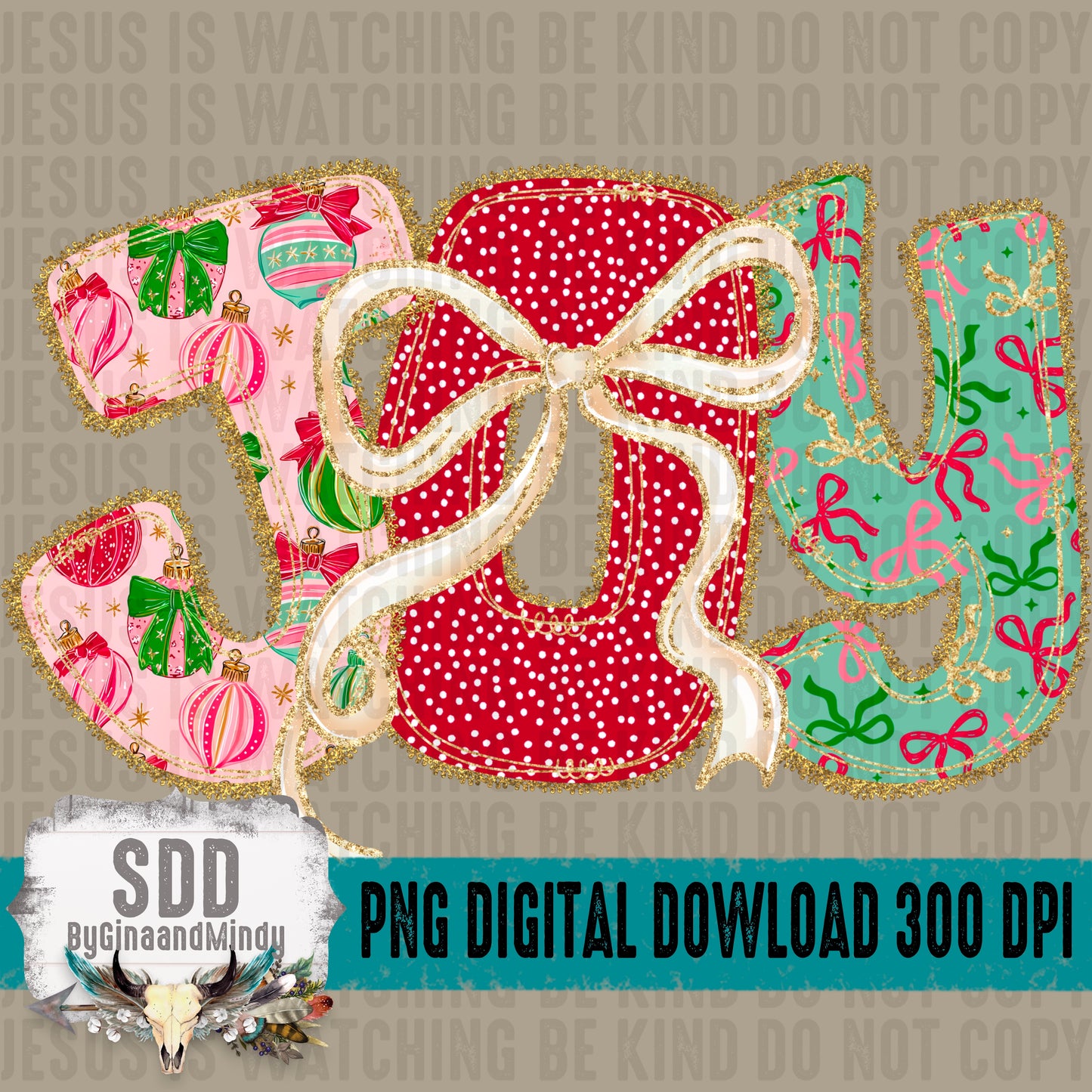 Christmas Bow Lace Collection; Joy