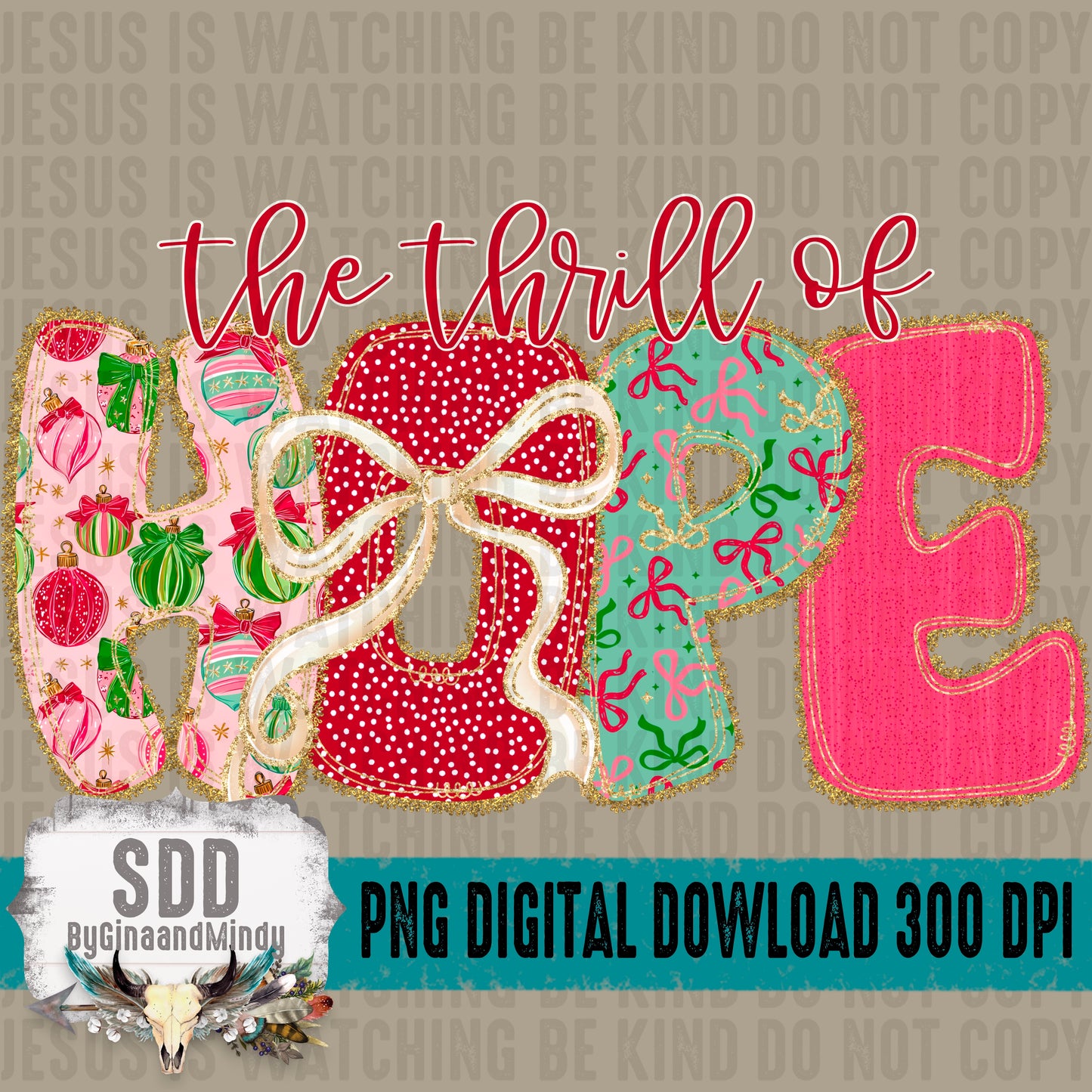 Christmas Bow Lace Collection; a thrill of Hope