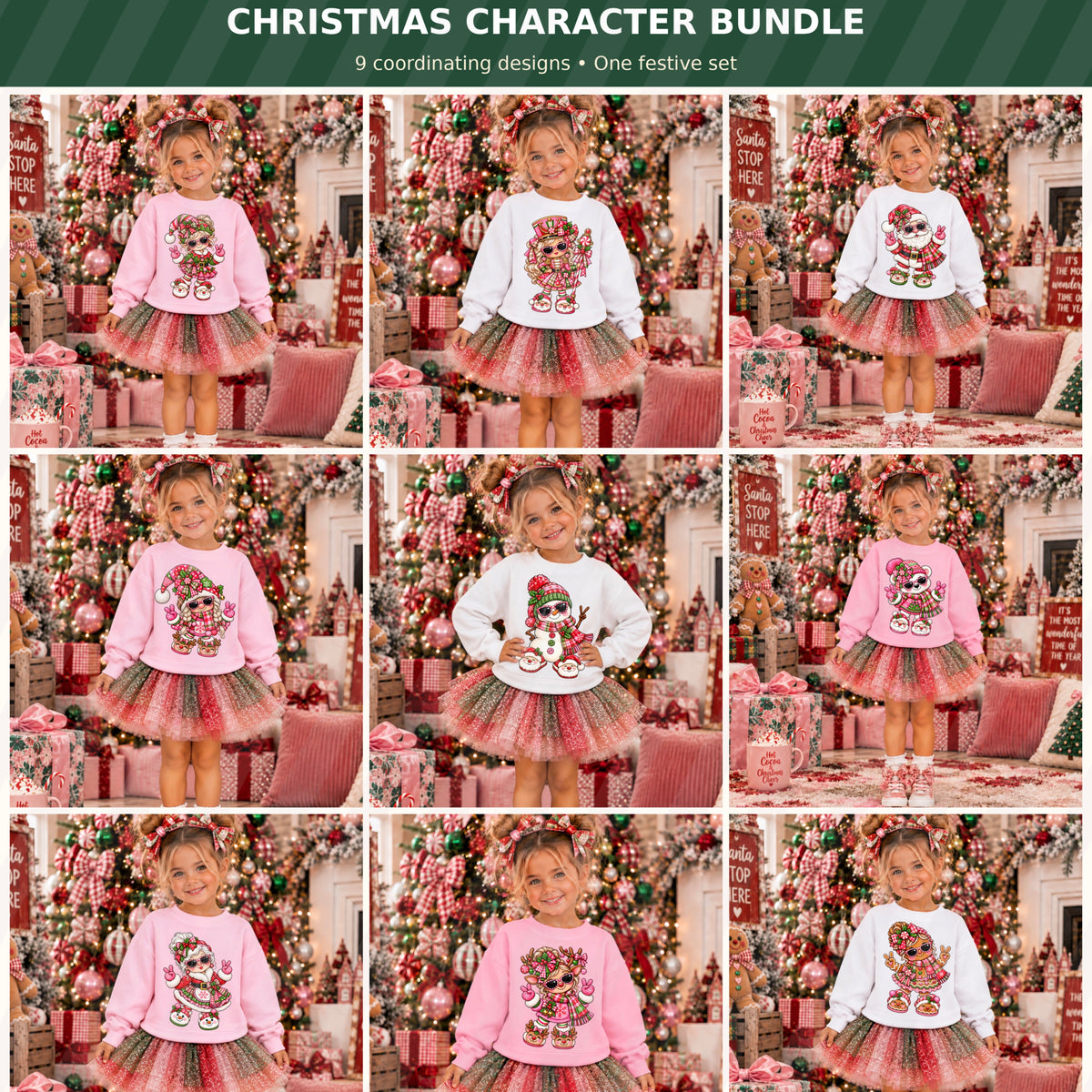 Christmas Character Bundle (Set of 9)